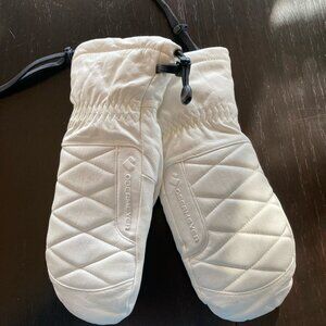 Obermeyer 100% Leather Down-Filled Mittens, NWT, Women's Large